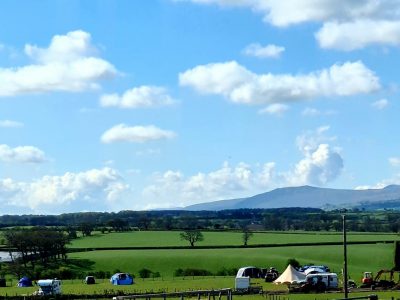 View looking over the campsite