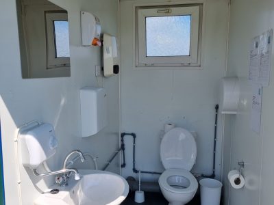 Toilet facilities on the campsite