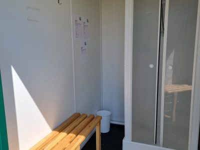 Shower facilities on site